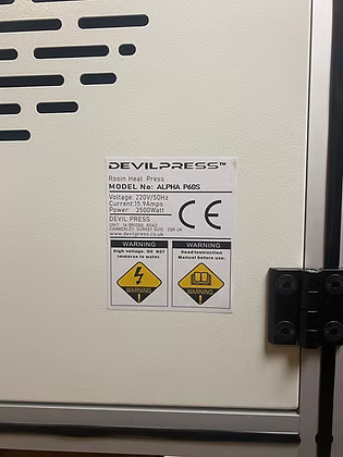DEVIL PRESS™ ALPHA P60S 25 TON COMMERCIAL AUTOMATIC ROSIN PRESS