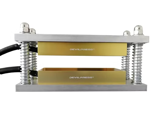DEVIL PRESS™ 3X8 INCH ROSIN CAGE GOLD ANODIZED ROSIN CAGED CUBE KITS