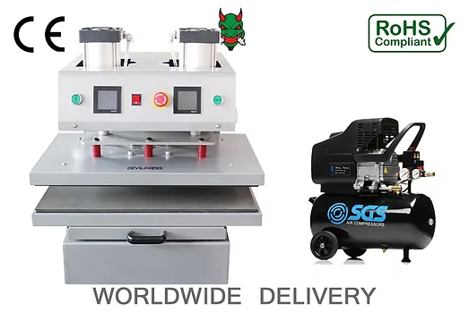 DEVIL PRESS™ DP10 PLUS 10 TON 16 INCH X 24 INCH ROSIN PRESS HEAT PRESS