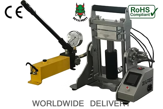 DEVIL PRESS™ DP15 + TRIPLE 15 TON MANUAL TRIPLE PLATE ROSIN PRESS