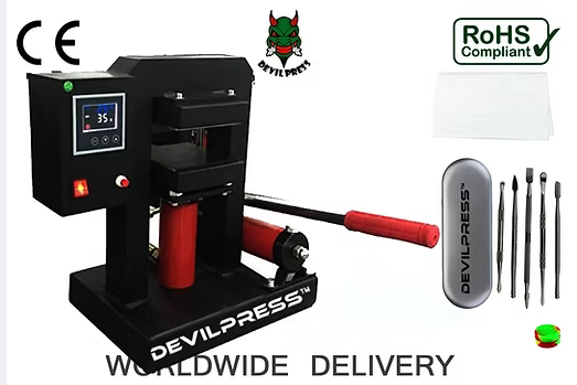 S15 DEVIL PRESS™ HYDRAULIC 10 TON DUAL HEATING PLATES ROSIN PRESS WAX EXTRACTOR